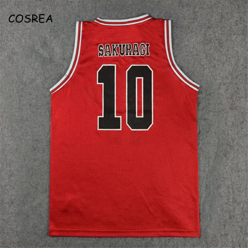 Аниме Slamdunk команда униформа косплей костюмы Shohoku Sakuragi Баскетбол Джерси Топы