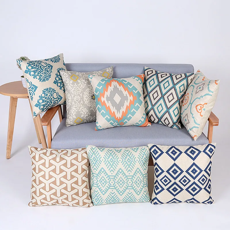 geometric decorative throw pillows chair almofadas para pillow cover cushion cushions home