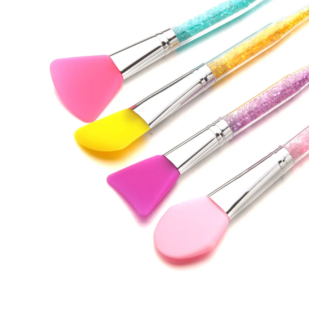 

Makeup brushes Profess Transparent Crystal Handle Facial Face Mud Mask Mixing Brush Cosmetic Makeup Kit Pincel de maquiagem