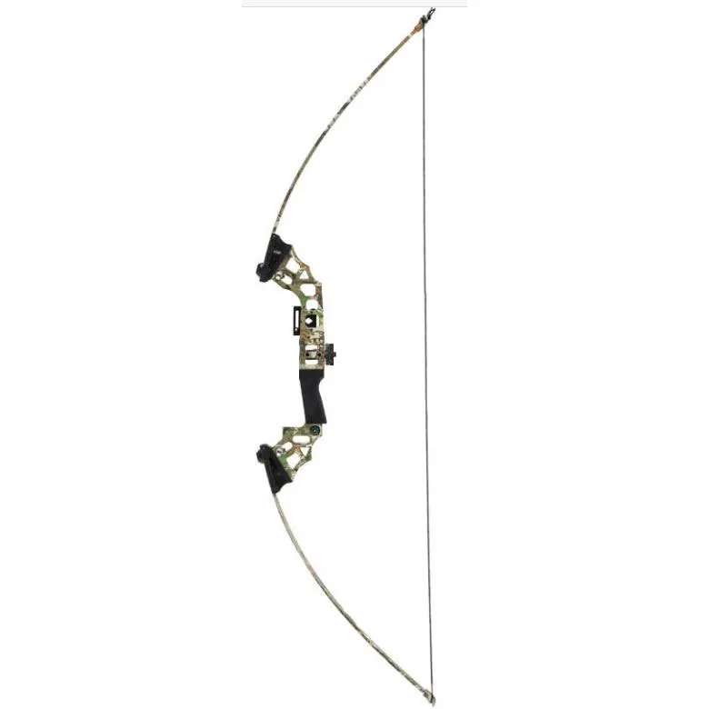 

Fanatical Hunting Bow Straight Draw Archery Outdoor Hunting Shooting Fish Bow and Arrow Camouflage Bow 40 lbs