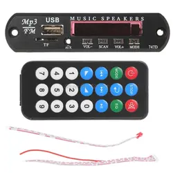 Micro USB Мощность TF радио MP3 декодер аудио доска для автомобиля дистанционного Музыка Динамик Oct18