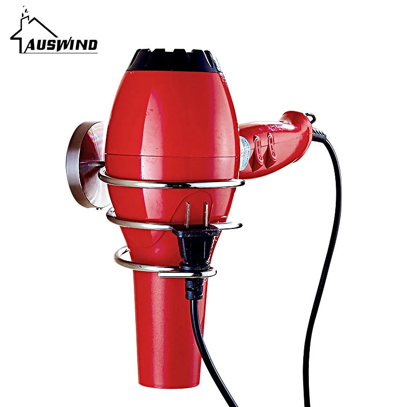 

AUSWIND Multi-function Stainless Steel Hair Dryer Holder Wall Mountr Vintage Holder for Hair Dryer Bathroom Accessories Kl10