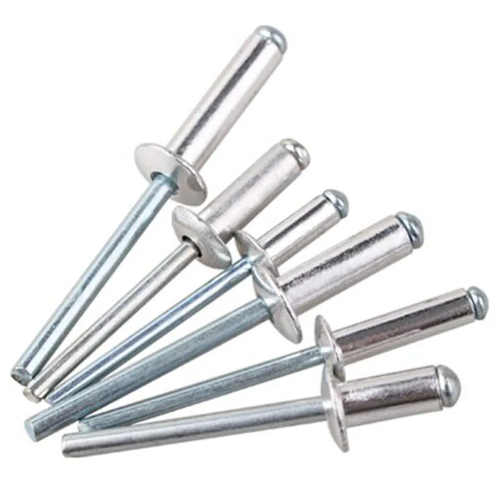 50PCS/Lot M5x8/10/13/16/20/25/30 5mm Aluminum Round Head Type Blind