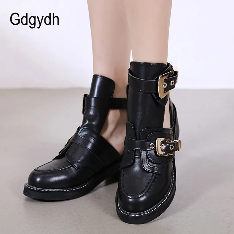 Gdgydh/женские туфли-лодочки с металлической пряжкой; женские тонкие туфли на квадратном каблуке; туфли на платформе с круглым носком; женские лакированные туфли из змеиной кожи в готическом стиле