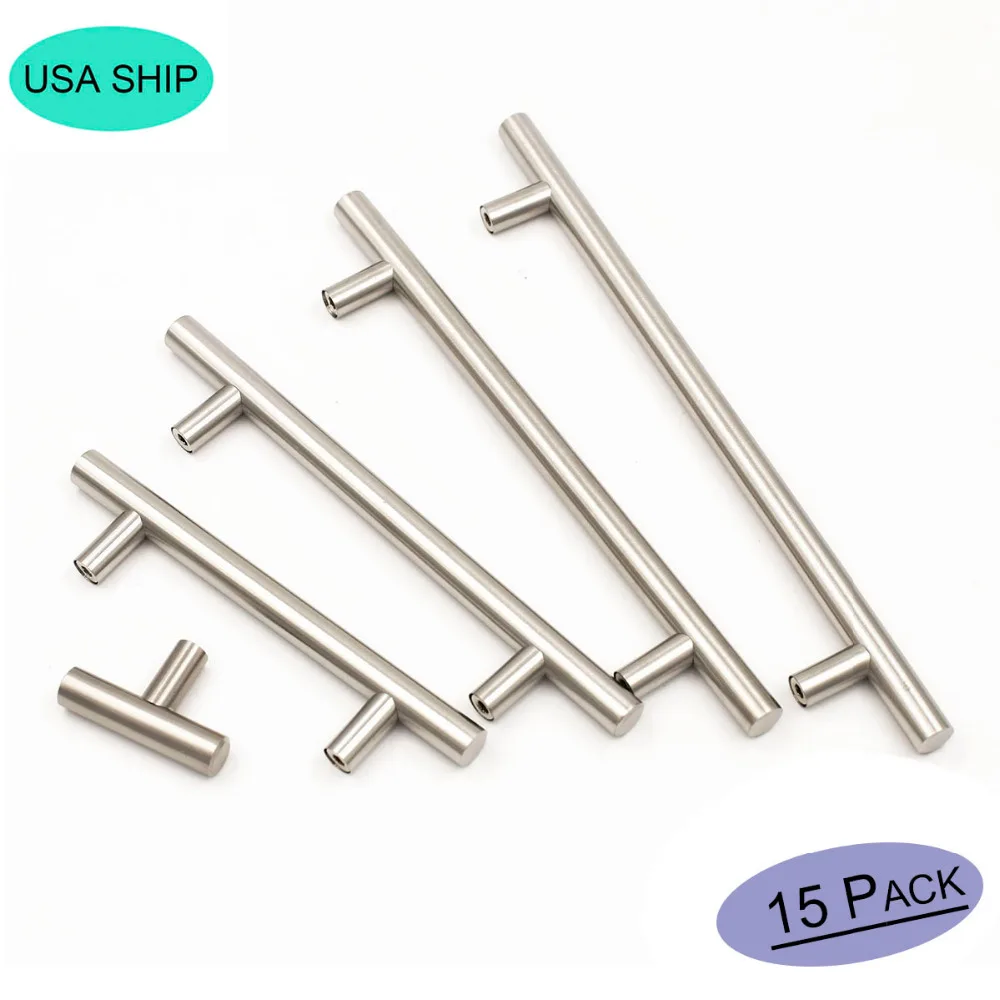 

Kitchen Cabinet Handles Brushed Nickel Drawer Knobs 15 Pack Cabinet Hardware Drawer Pulls Modern Cabinet Pulls Barthroom Knobs