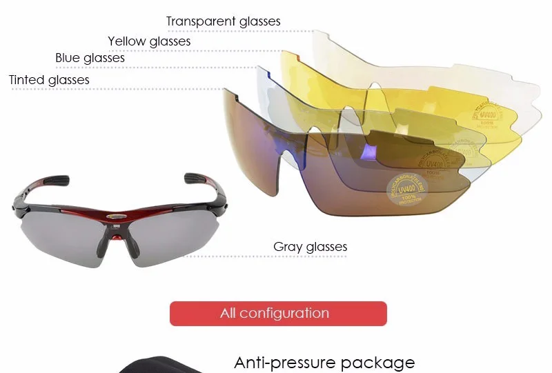 ROCKBROS, велосипедные Поляризованные спортивные солнцезащитные очки, для спорта на открытом воздухе, мужские велосипедные очки, очки, 5 линз, Аксессуары для велосипеда
