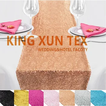 

Sequin Table Runner For Table Cloth Decoration Many Color Can Choose