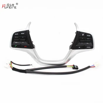 

PUTEITE Steering Wheel Buttons For Hyundai Elantra 1.6L Volume channel Phone Cruise Controller button Switch car styling