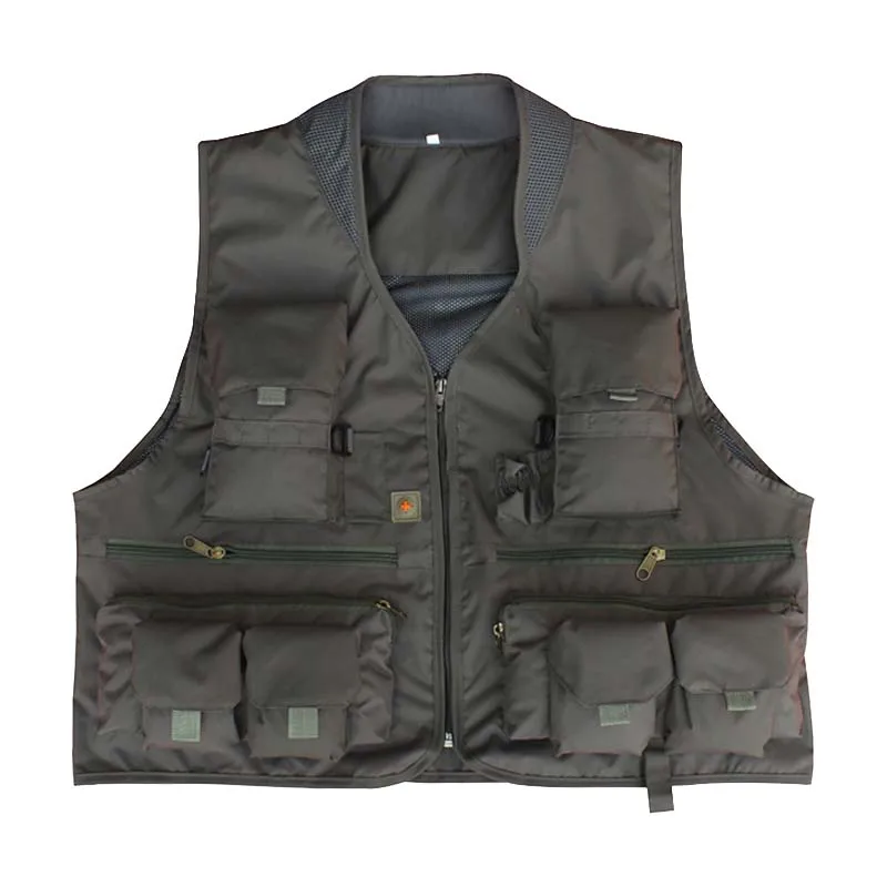 

2016 Men's Camping Hunting Spring Summer And Autumn More Mesh Pocket Outdoor Photography Fishing Vest Waistcoat men outdoor vest