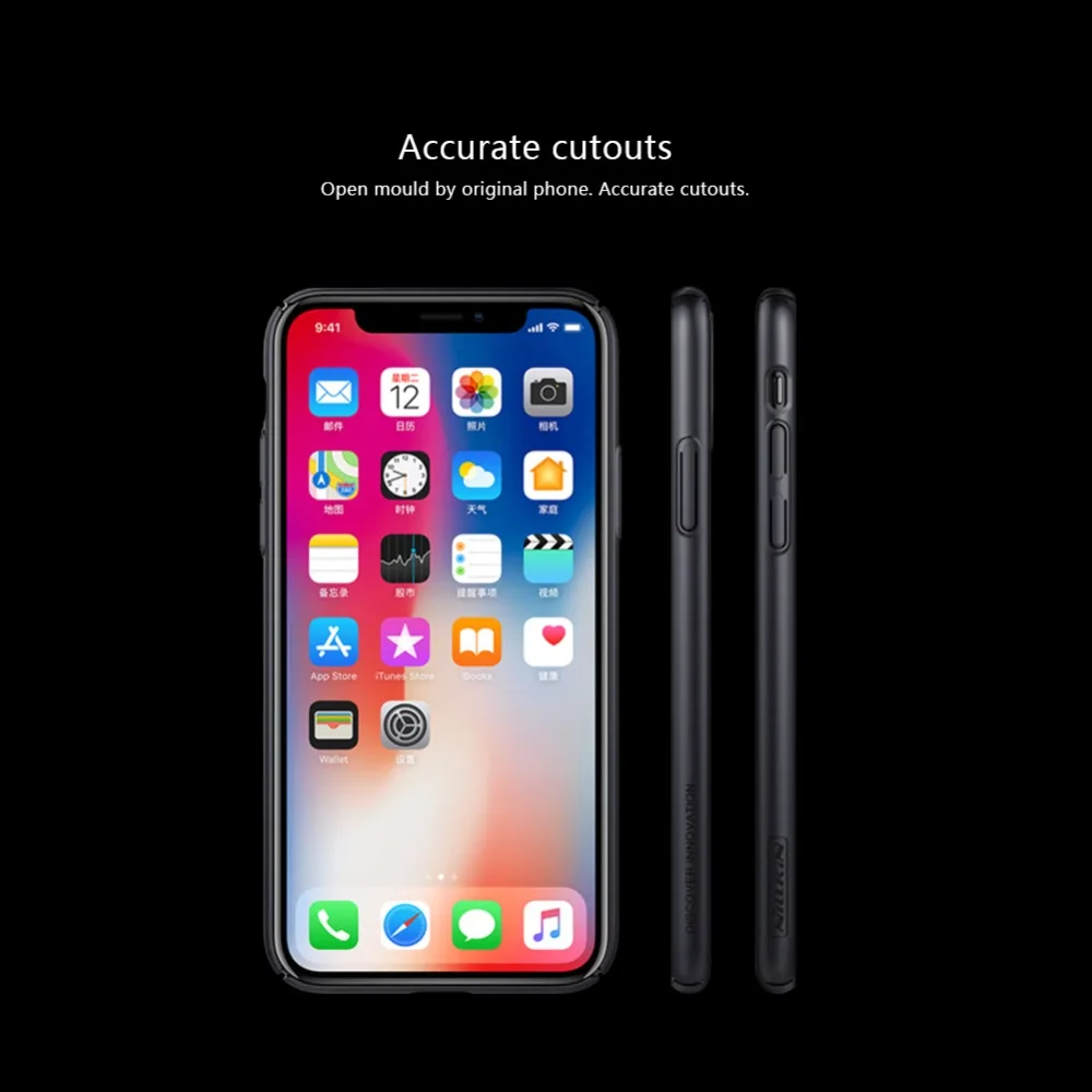 Чехол Nillkin для iPhone X XS, тонкий воздушный чехол, тонкий чехол, 5,8 дюймов, отвод тепла, рассеивание тепла, чехол для телефона для iPhone Xs, чехол