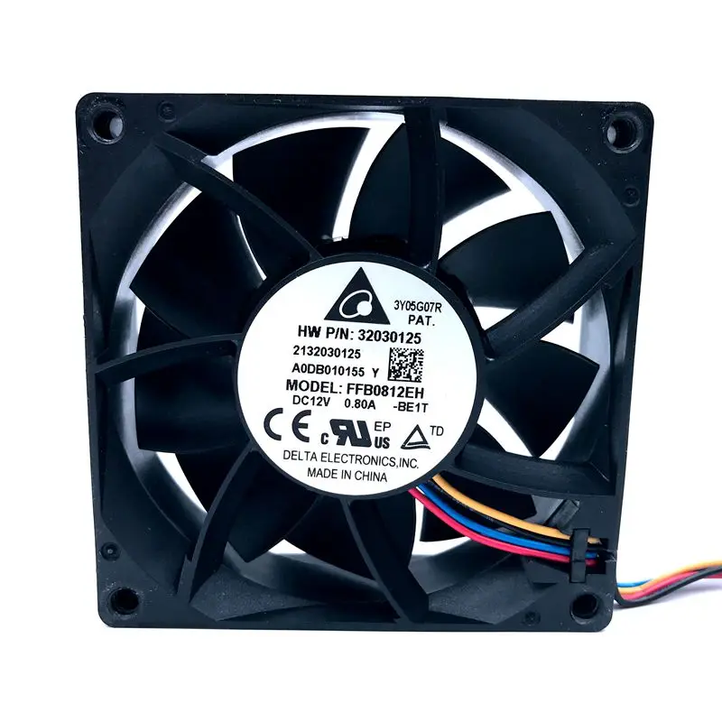 Brand New FFB0812EH -BE1T 32030125 80*80*25mm 12V 0.80A 6200RPM powerful communication equipments server interter cooling fan Brand New FFB0812EH -BE1T 32030125 80*80*25mm 12V 0.80A 6200RPM powerful communication equipments server interter cooling fan