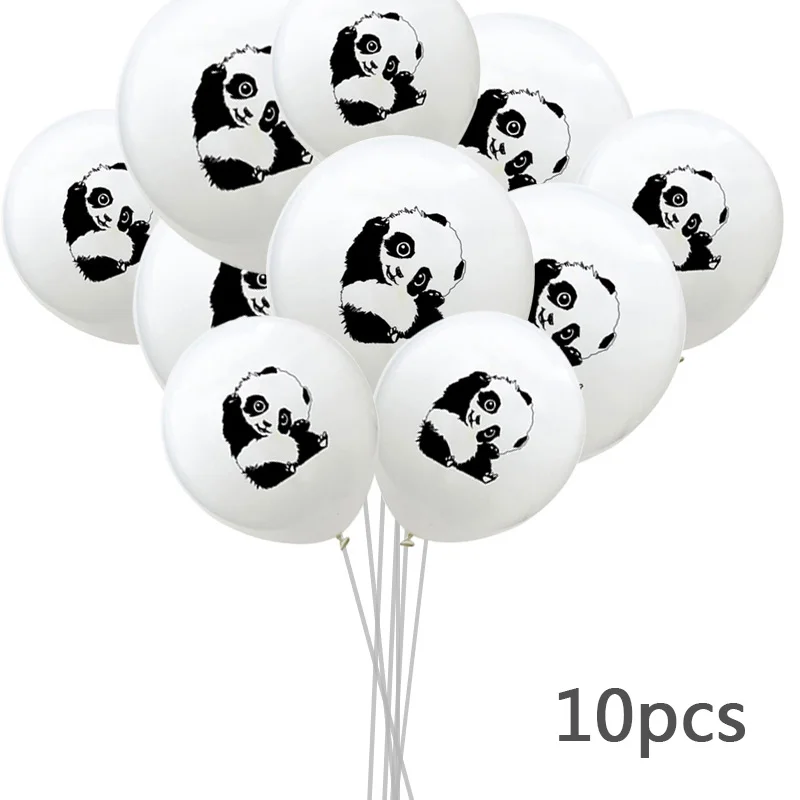 10 шт/детский душ мальчик девочка креативный панда украшение для торта на день рождения на тему "Лошадки карусели" вечерние украшения Детские воздушные шары одноразовые вечерние Принадлежности Декор - Цвет: Balloon 10pcs