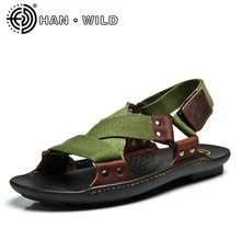 Модные мужские сандалии холст с перекрестной шнуровкой комфорт летняя обувь дышащая пляжная обувь модные дизайнерские Повседневное мужские сандалии обувь на плоской подошве