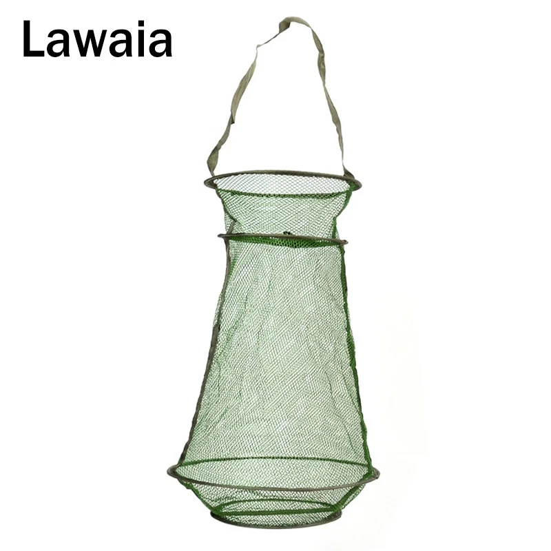 

Lawaia Fisherman Big Belly Fish bream diameter 33cm deep 55cm fish protection and shrimp nets folding fishing cage fishing Tools