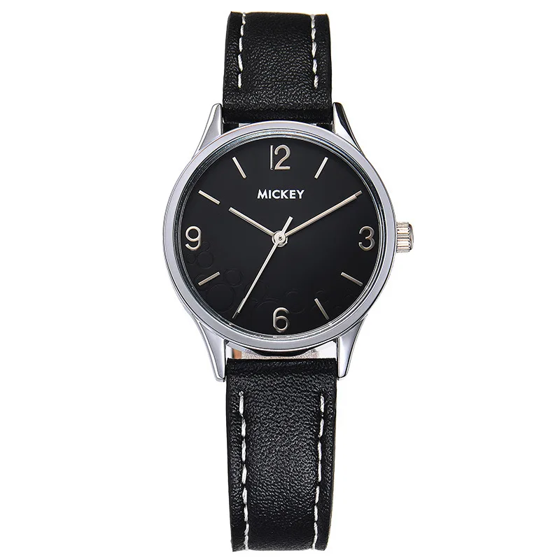 

Disney brand Mickey mouse women's watch womens wristwatches quartz leather woman clocks waterproof womens watch Citizen movement