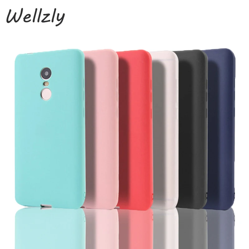 Wellzly Case For Xiaomi Redmi 5 Note 4 TPU Matte Cute Back Cover Plus 4X 6 6A Phone Bag B133 |