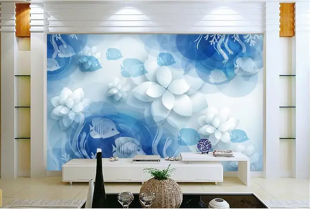 Customize Luxury Wallpaper Simple Underwater World Wall Murals Customize Luxury Wallpaper Simple Underwater World Wall Murals Home Decor Living Room Modern