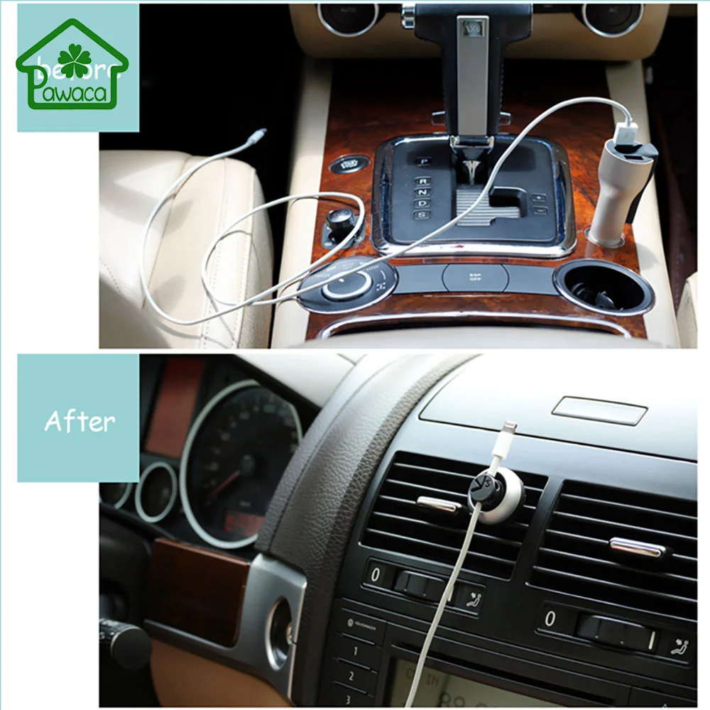 1Pcs Practical USB Cable Management Tidy Wire Holder Storage Organizer with Aroma