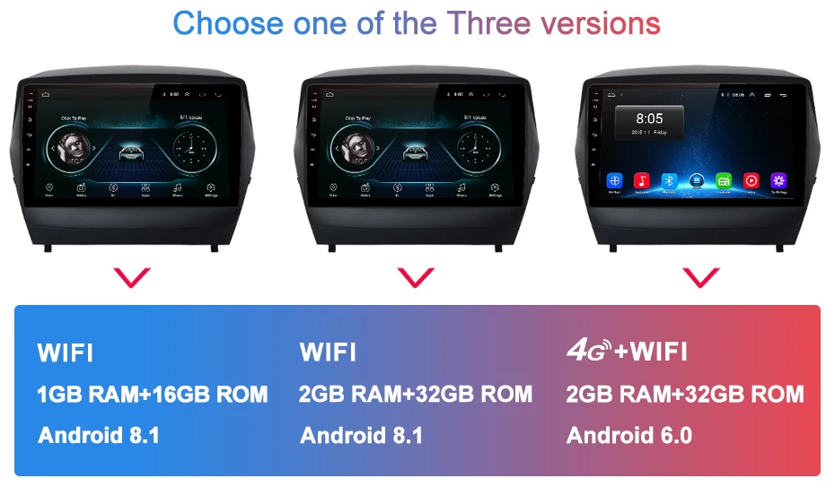 Cheap AWESAFE 2 din Android 8.1 Car Radio Multimedia video player gps navigation For Hyundai IX35 Tucson 2 LM  2011 2012 2013 2014 0