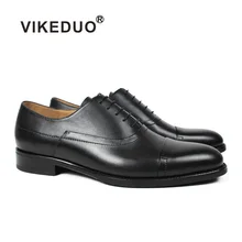 Vikeduo/ г.; дизайнерская модная обувь ручной работы; черные свадебные мужские оксфорды; официальная обувь из натуральной кожи; Мужские модельные туфли; Zapato