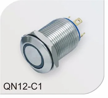 

10 pieces 12mm Ring Illuminated Momentary 1NO Anti-vandal Metal Electric Car Boat Push Button Switch