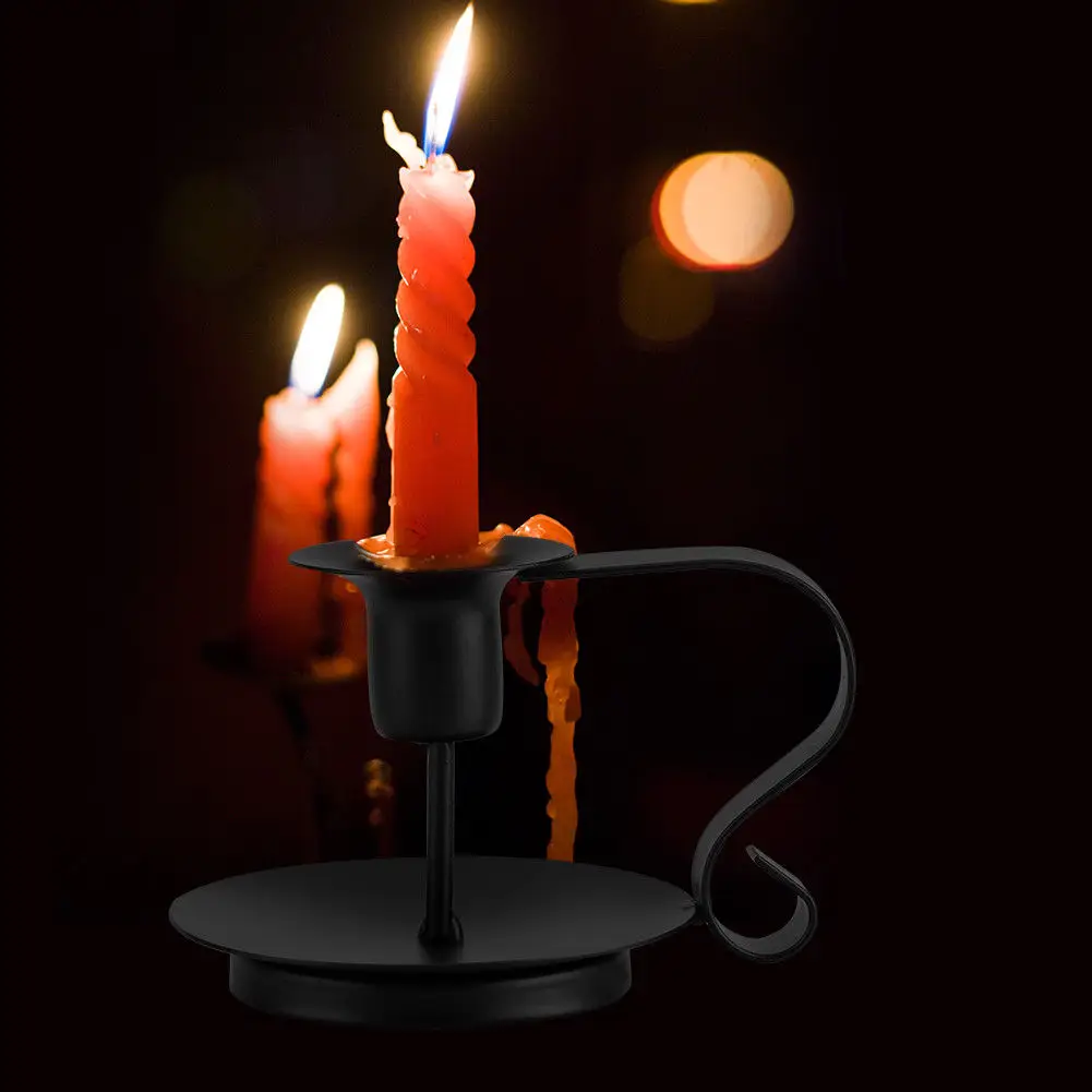 Стильный Железный конусный Подсвечник подставка при свечах домашний Декор горячие товары для домашнего сада