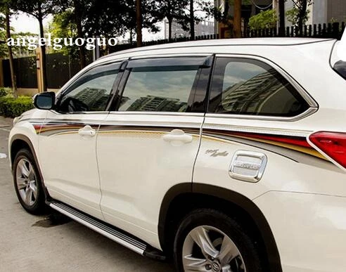 high quality! For TOYOTA 2015 2016 Highlander body sticker decal car exterior accessories car styling body kits junction produce jp luxury reflective windshield sticker ho car auto motorcycle vinyl diy decal exterior window body car styling