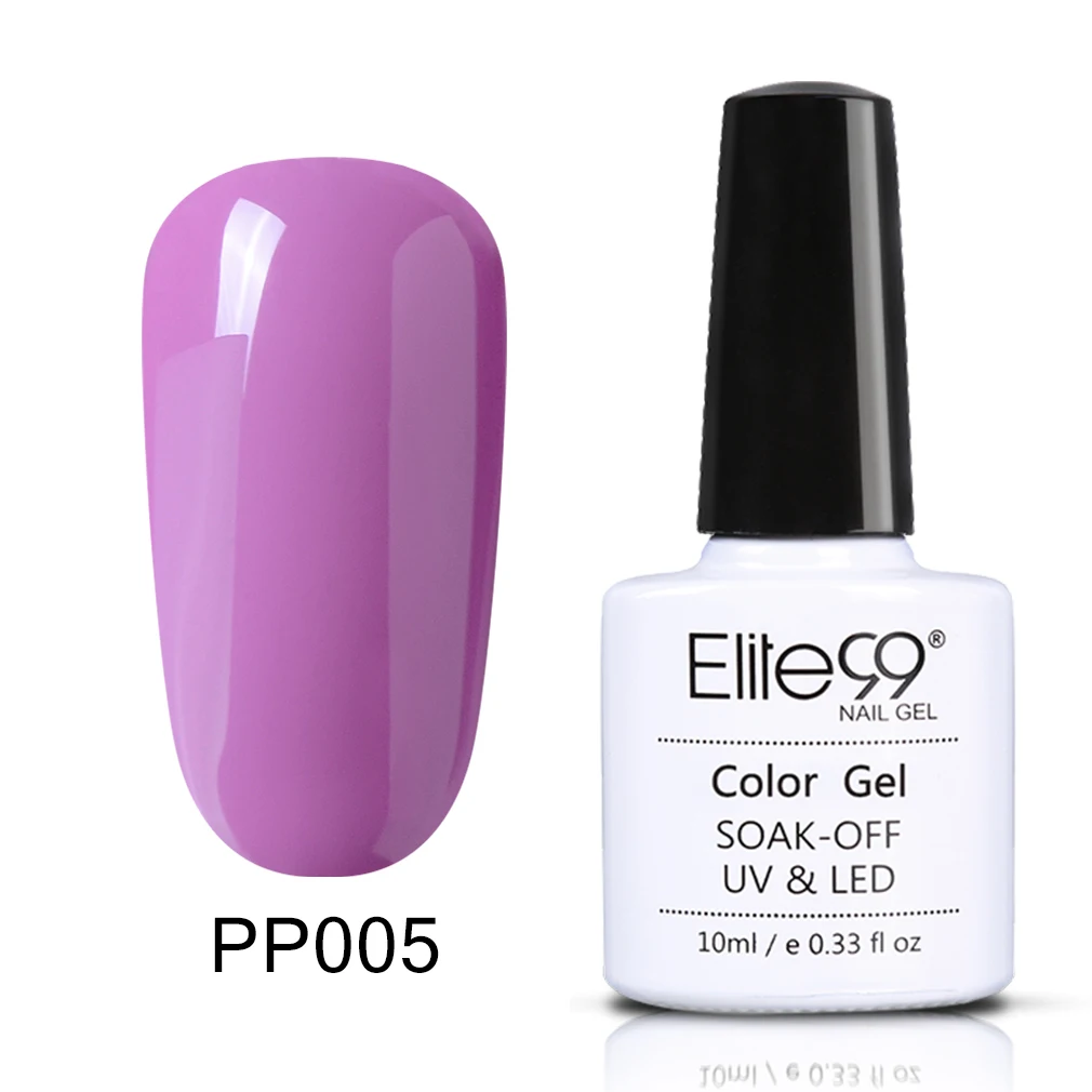 Elite99 фиолетовый Гель-лак для ногтей Полупостоянный лак для ногтей УФ-гель лак замачиваемый дизайн ногтей Лаковая эмаль - Цвет: PP005