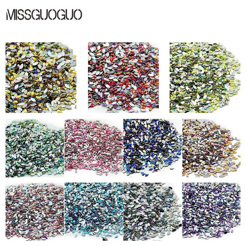 Новая Мода Лошадь глаза Стразы 1000 шт. 3d nail art стразы украшения для ногтей DIY Nail Art