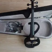 Качественная электронная скрипка ручной работы белая электрическая скрипка белый бант