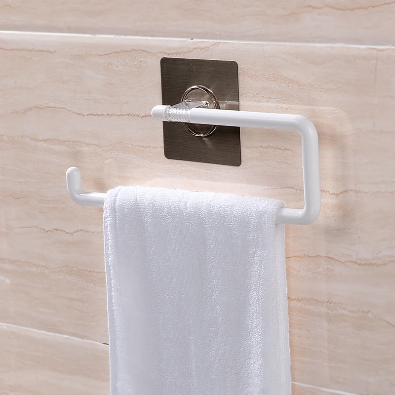 

050 Multi-functional No mark towel rack paper rack 30.6*9.4*19cm