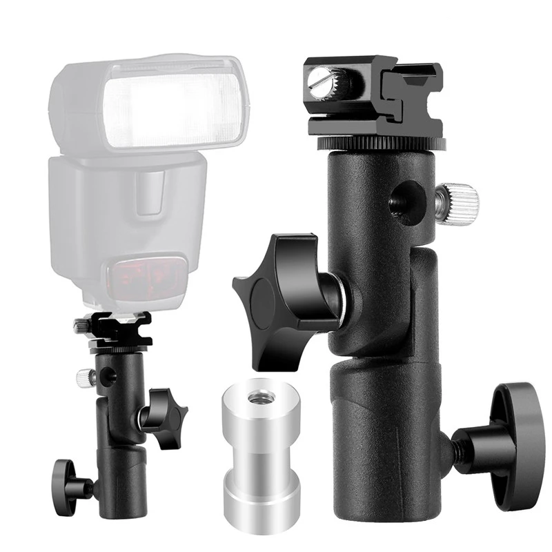 SOONHUA Camera Flash Speedlite Mount Camera Umbrella Holder Flash Bracket Professional Light