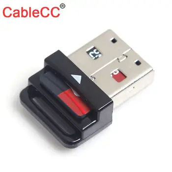 

Xiwai USB 2.0 to Micro SD T-Flash TF SDHC M2 Cell phone & tablet Memory Card Reader Black Mini Size