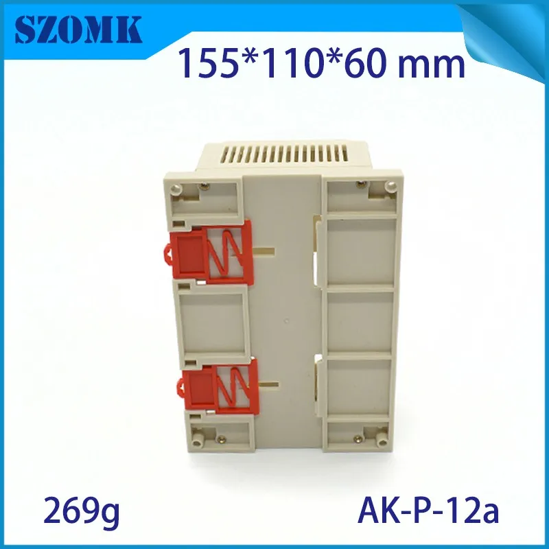 szomk plastic box for electronics project din rail enclosure with connectors terminal blocks electrical plastic outlet boxes control enclosure junction housing (10)