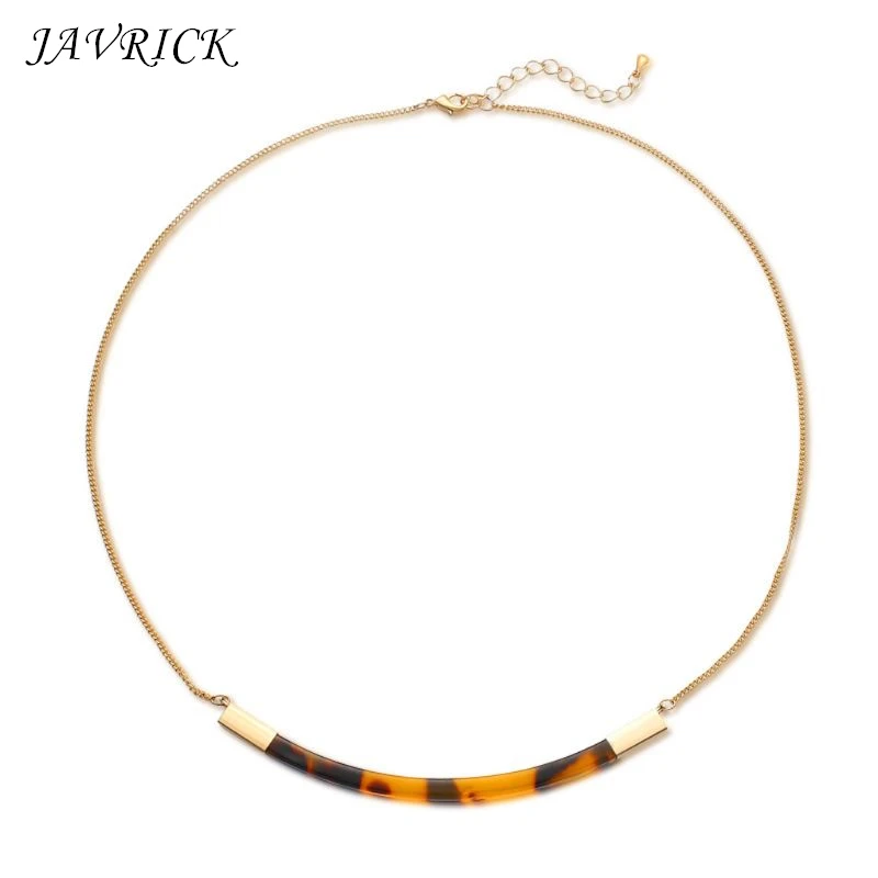 

Acrylic Brown Tortoise Shell Necklaces Chokers Mottled Resin Fashion Jewelry Gift