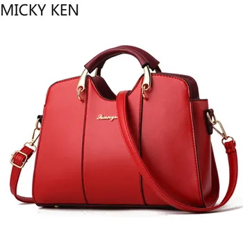 

Women Bag Vintage Handbag Casual Tote Fashion Women Messenger Bags Shoulder Top-Handle Purse Wallet Leather 2019 New Black