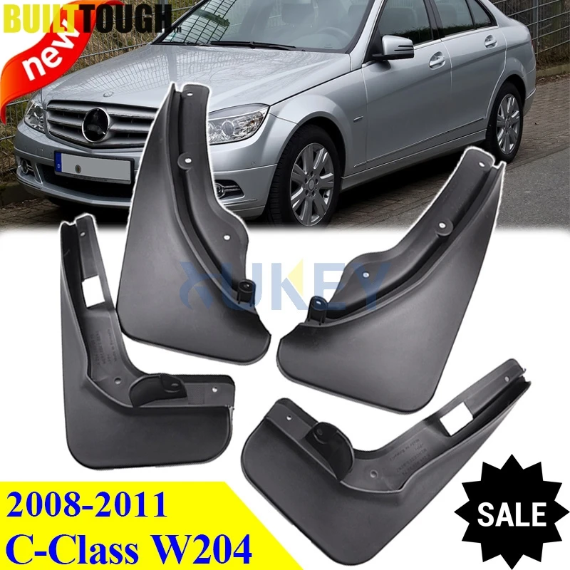 Набор брызговиков для Benz C Class C-Class C250 C350 W204 2008 2009 2010 2011 предподтяжка лица Брызговики аксессуары