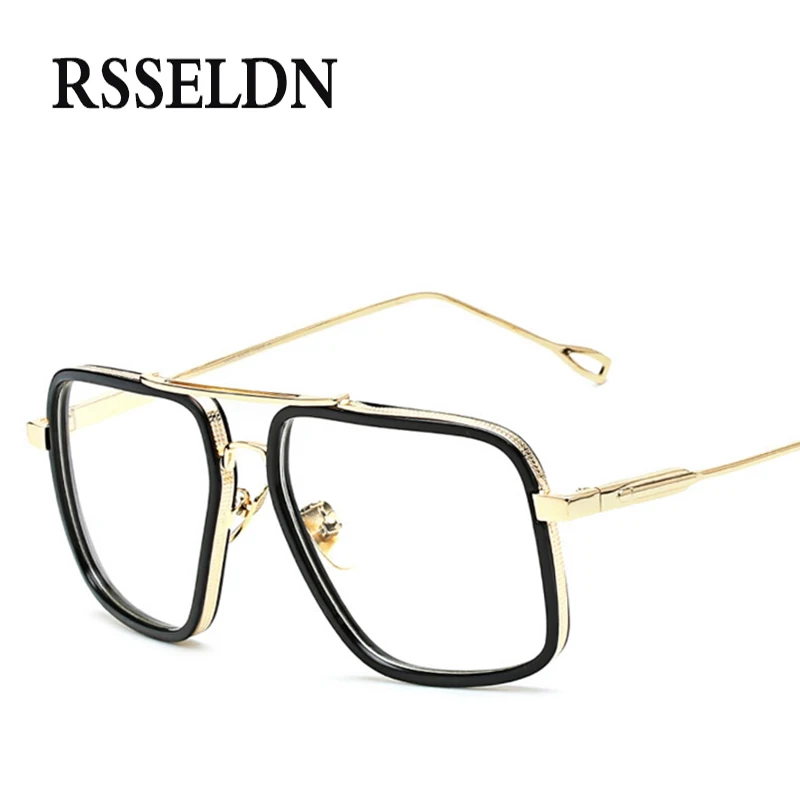 RSSELDN New Very Large Women Eyeglasses Frames Classic Brand Designer Glasses Frame Men Trendy Lunettes Vintage
