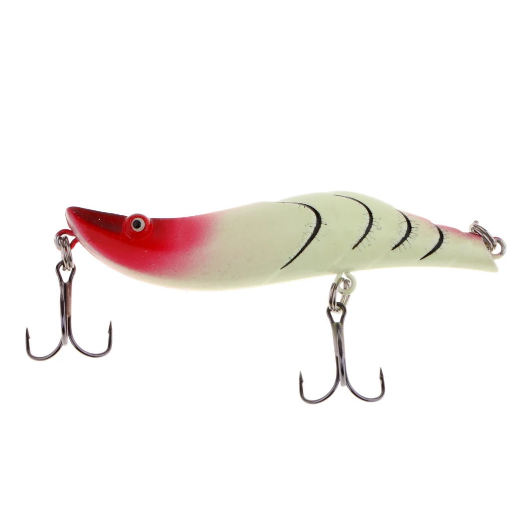 Perfeclan Fishing Lure Shrimp Lure Squid 8cm/15g Hard Jig Baits Swing Shrimp Squid Lure Squid Jigs Fishing Lures