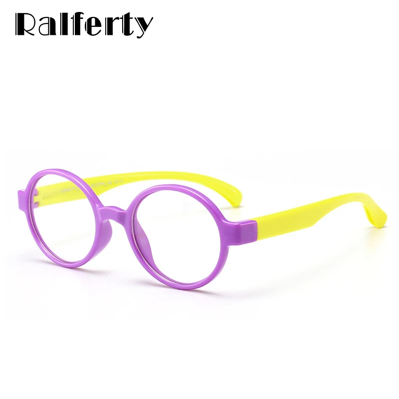 Ralferty 2018 детская небьющаяся гибкая круглая рамка для очков винтажные оправы