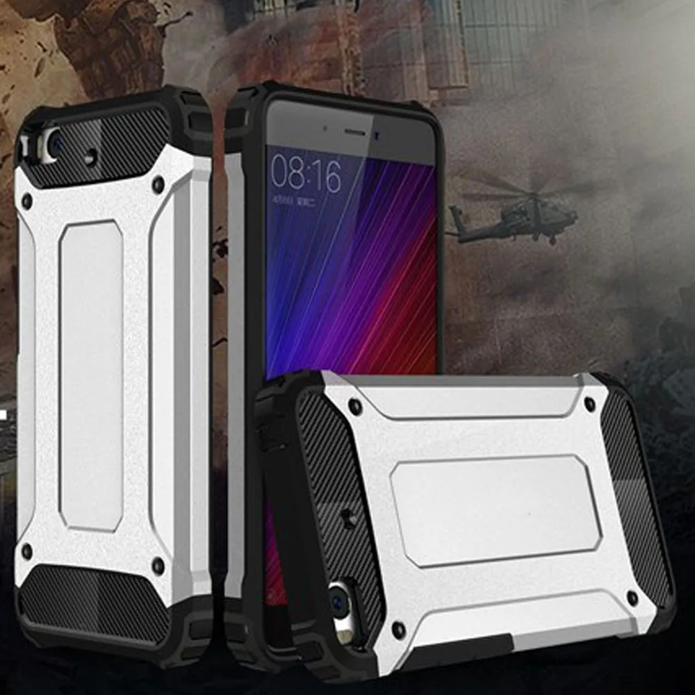 

Case For Xiaomi Mi5 Dual Layer Slim TPU Silicone Hard PC Back Tank Armor Case Shockproof Protective Cover For Xiaomi Mi 5 M5 @