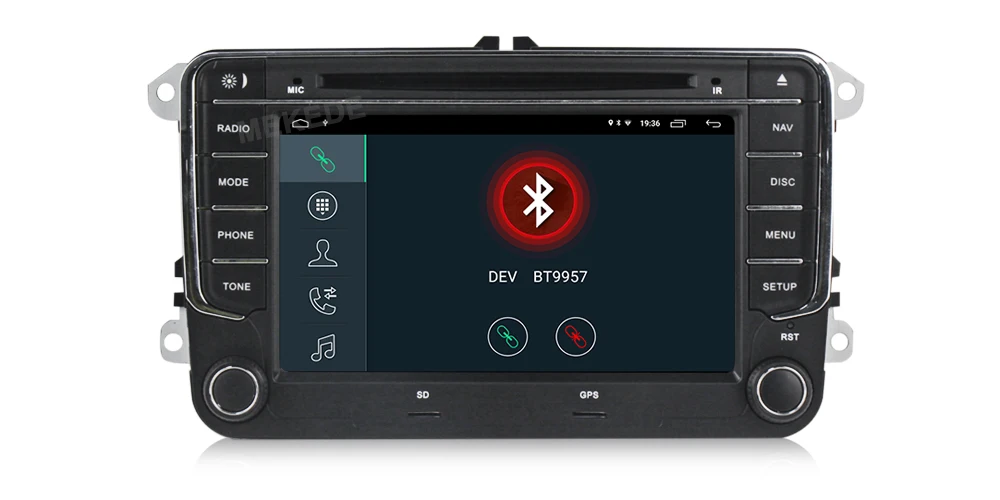 Best 1024x600 HD 2DIN 2G android 8.1 car dvd player for VW polo golf passat tiguan skoda yeti superb rapid for skoda gps navi 11