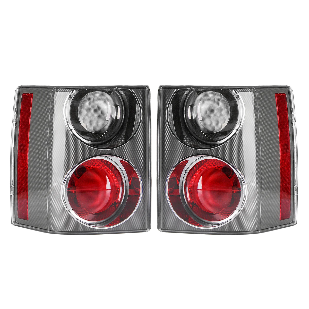 1 пара Автомобильный задний тормозной Стоп-светильник для Land Rover RANGE Rover VOGUE L322 2002 2003 2004 2005-2009 задние фонари отражатели аксессуары - Цвет: White and Red