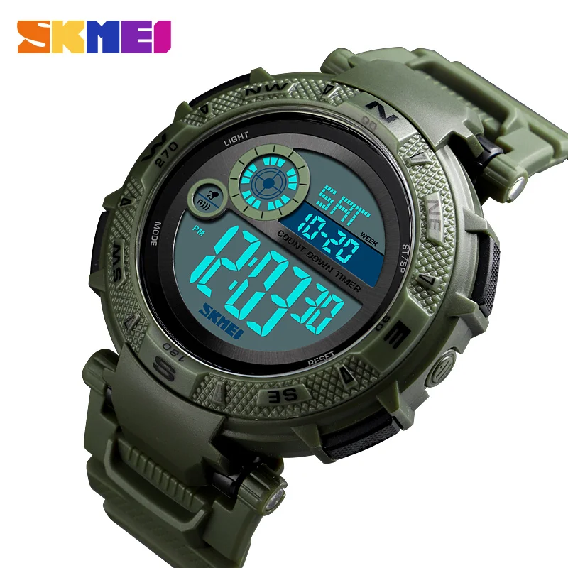 

1467 SKMEI Chrono Men Watch Top Luxury Brand Sport Watch Electronic Digital Male Wrist Clock Man 50M Waterproof Men's Watches