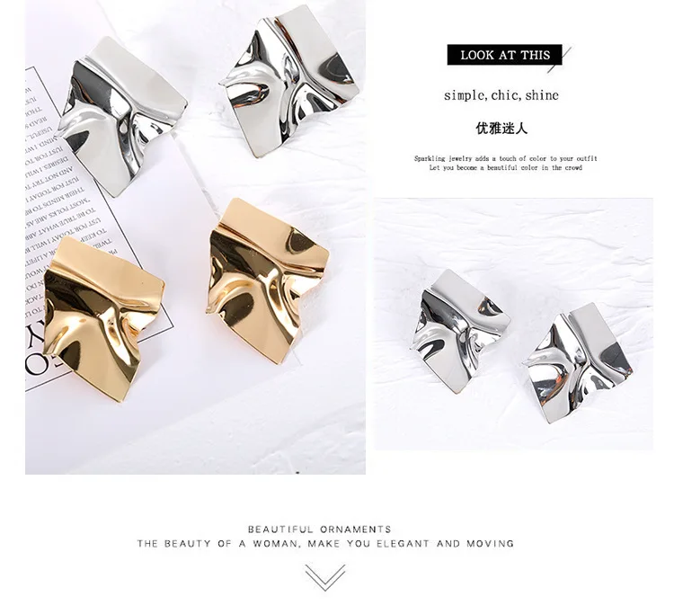 Temperament mirror earrings (3)