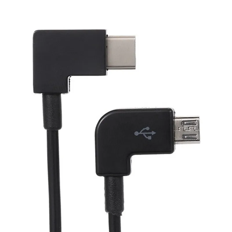 

Remote Controller Data Cable 30CM angled Type-C to angled Micro USB for DJI Mavic Pro Mavic Pro RC Accessories