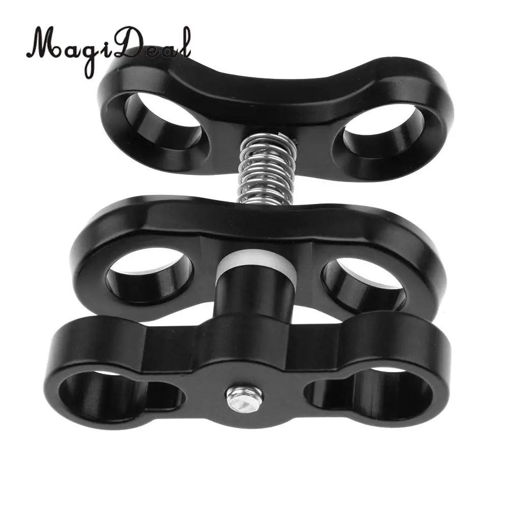 MagiDeal Aluminum Alloy Diving Light Clip Arm Clamp Mount Ball Base Adapter for Underwater Camera Swimming Scuba Snorkeling Acce