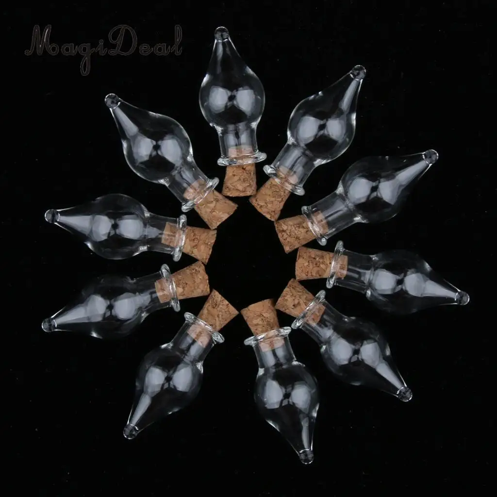 10pcs 2ml Small Glass Wishing Bottles Essential Oils Jars  Fragrance Reed Diffuser Vials DIY Decoration Tool