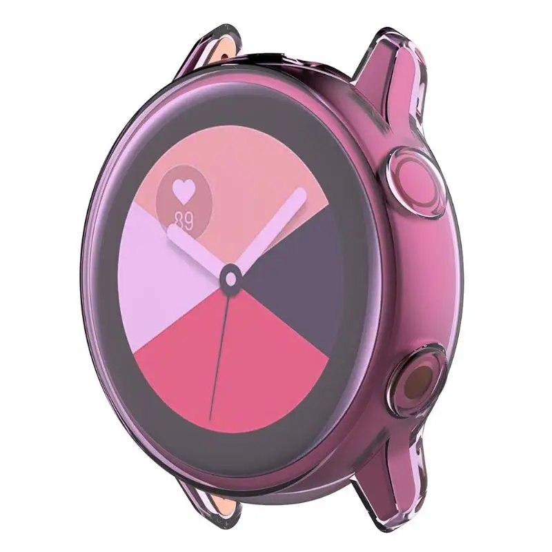 ALLOYSEED Мягкий ТПУ чехол для часов защитный Samsung Galaxy Watch Active SM R500 ультратонкий с