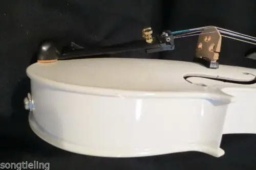 Новая модель белого цвета 5 струн электрическая и акустическая скрипка 16"